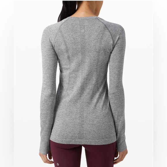 Lululemon Swiftly Tech Long Sleeve 2.0 in Slate / White Size 6 - Picture 4 of 7